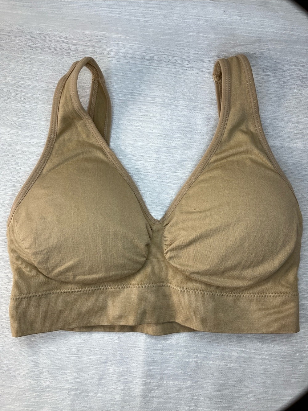 Shapermint Wireless Seamless Bra in Nude
